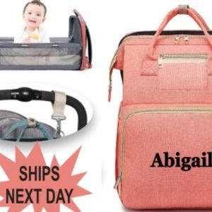 Monogrammed Diaper Bag Backpack